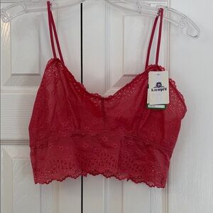 581 Elegant Pink Lace Bralette